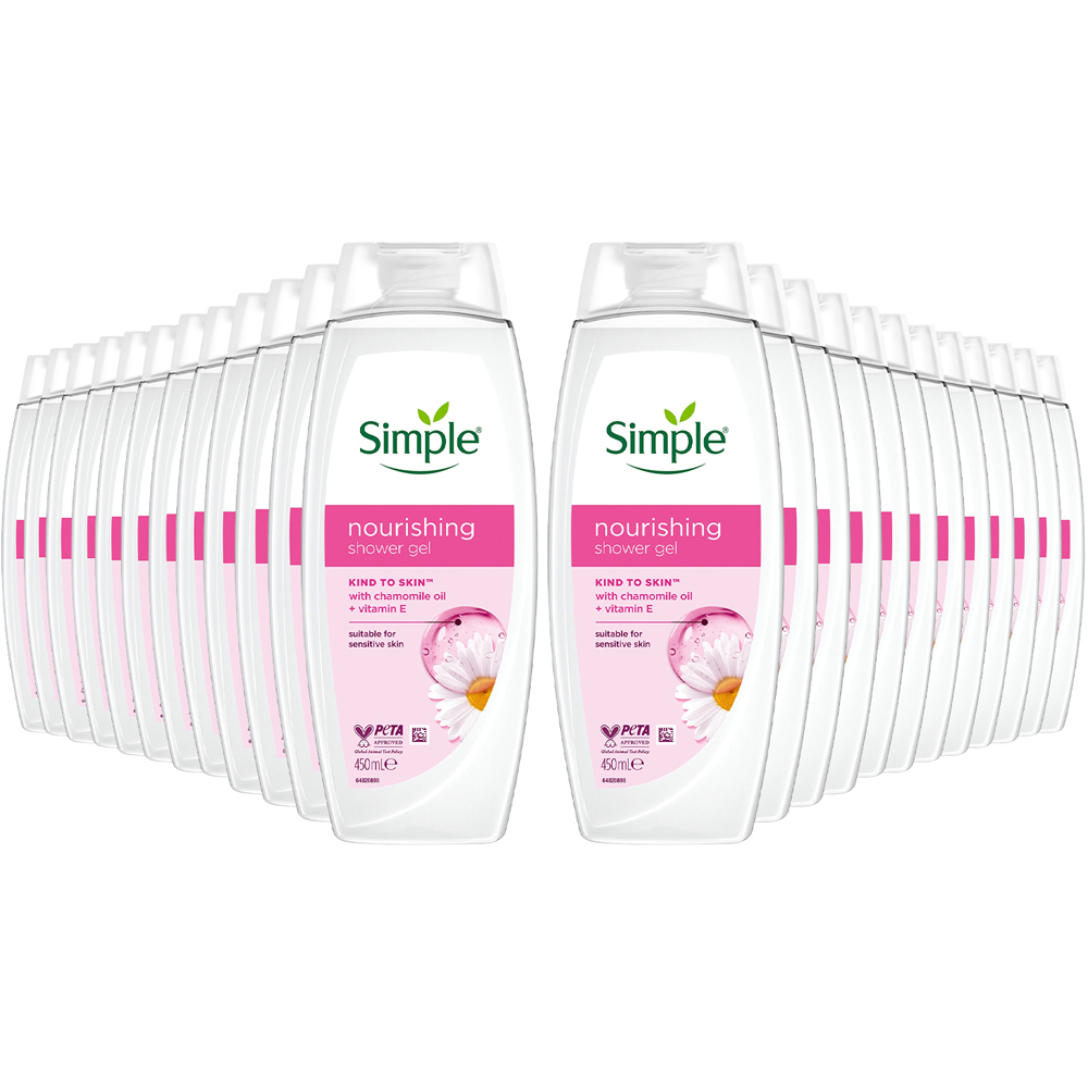 Simple Kind to Skin Nourishing Shower Cream 450ml 24 Pack Image 1