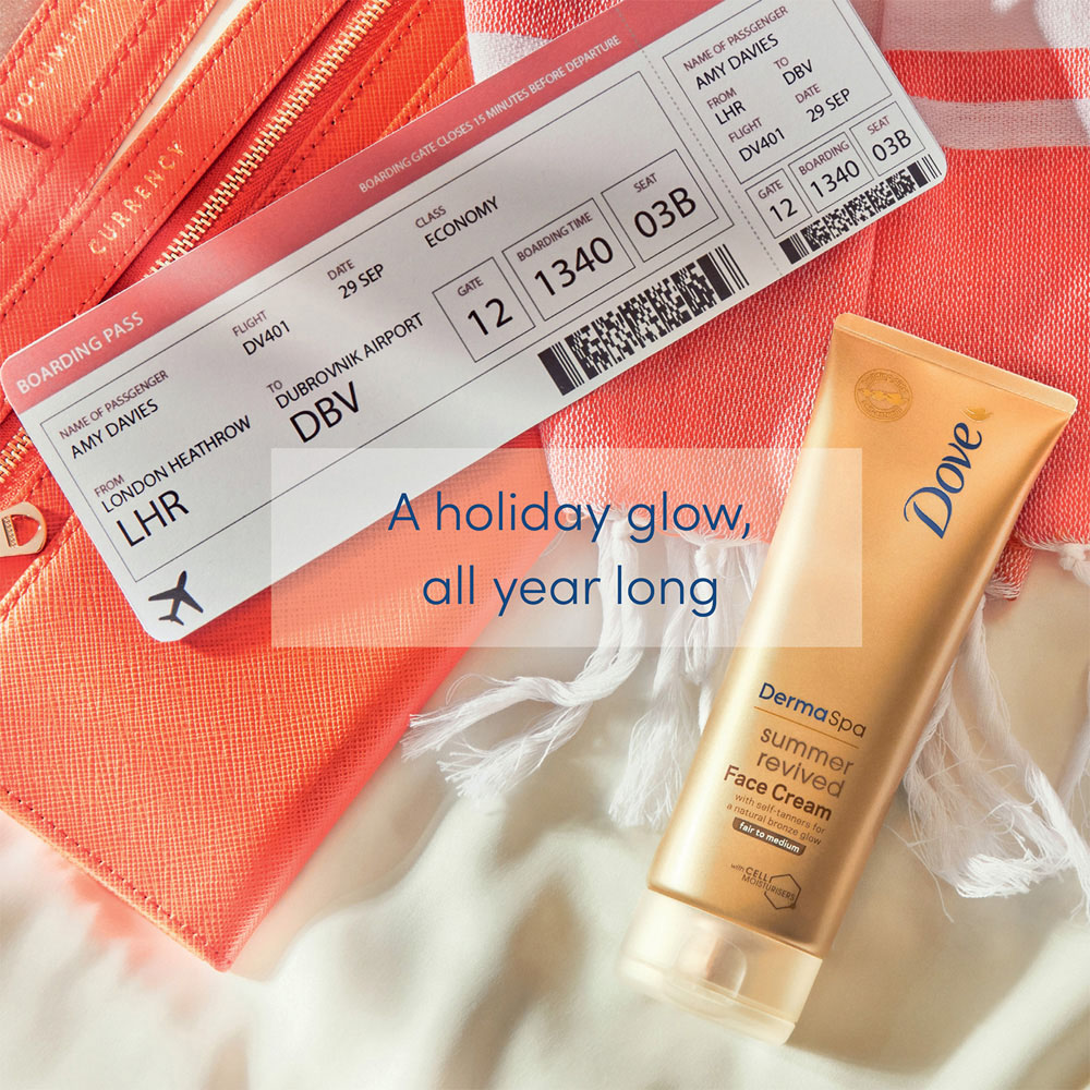 Dove Derma Spa Summer Revived Self Tan Fair to Medium Skin Face Cream 75ml 3 Pack Image 5