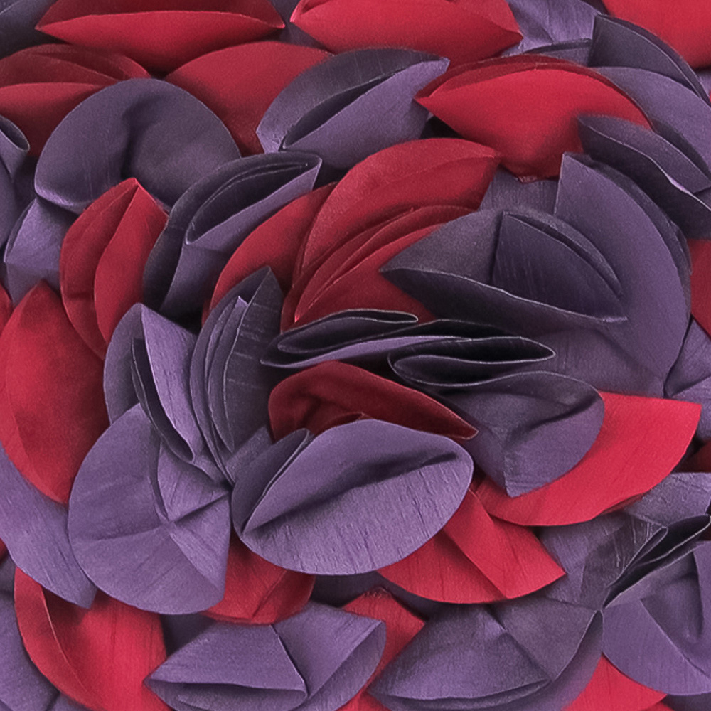 Intimates Stania 2 Tone Aub and Burg Filled Cushion 43 x 43cm 2 Pack Image 2