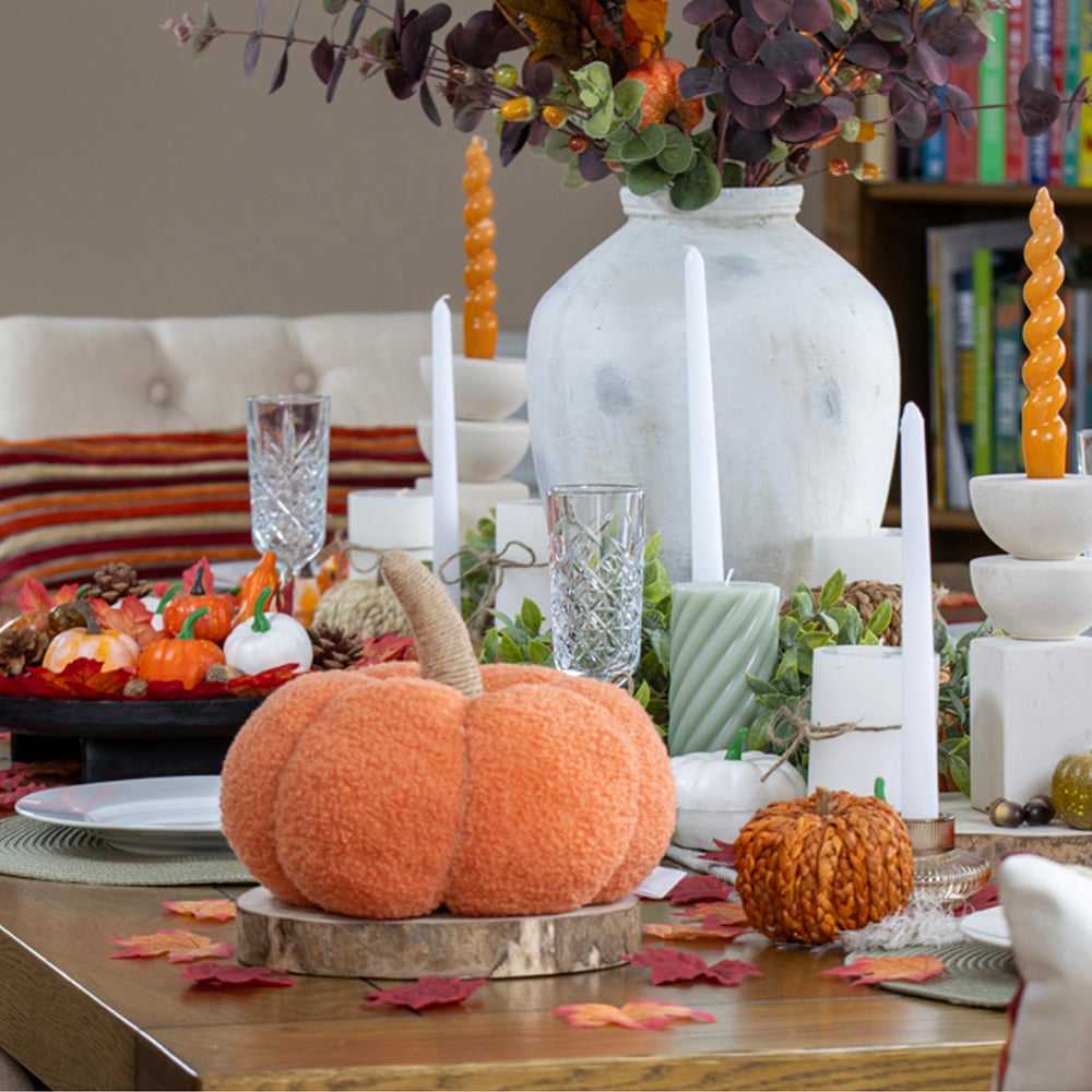 Global Gizmos Orange Pumpkin Decoration 23cm Image 2