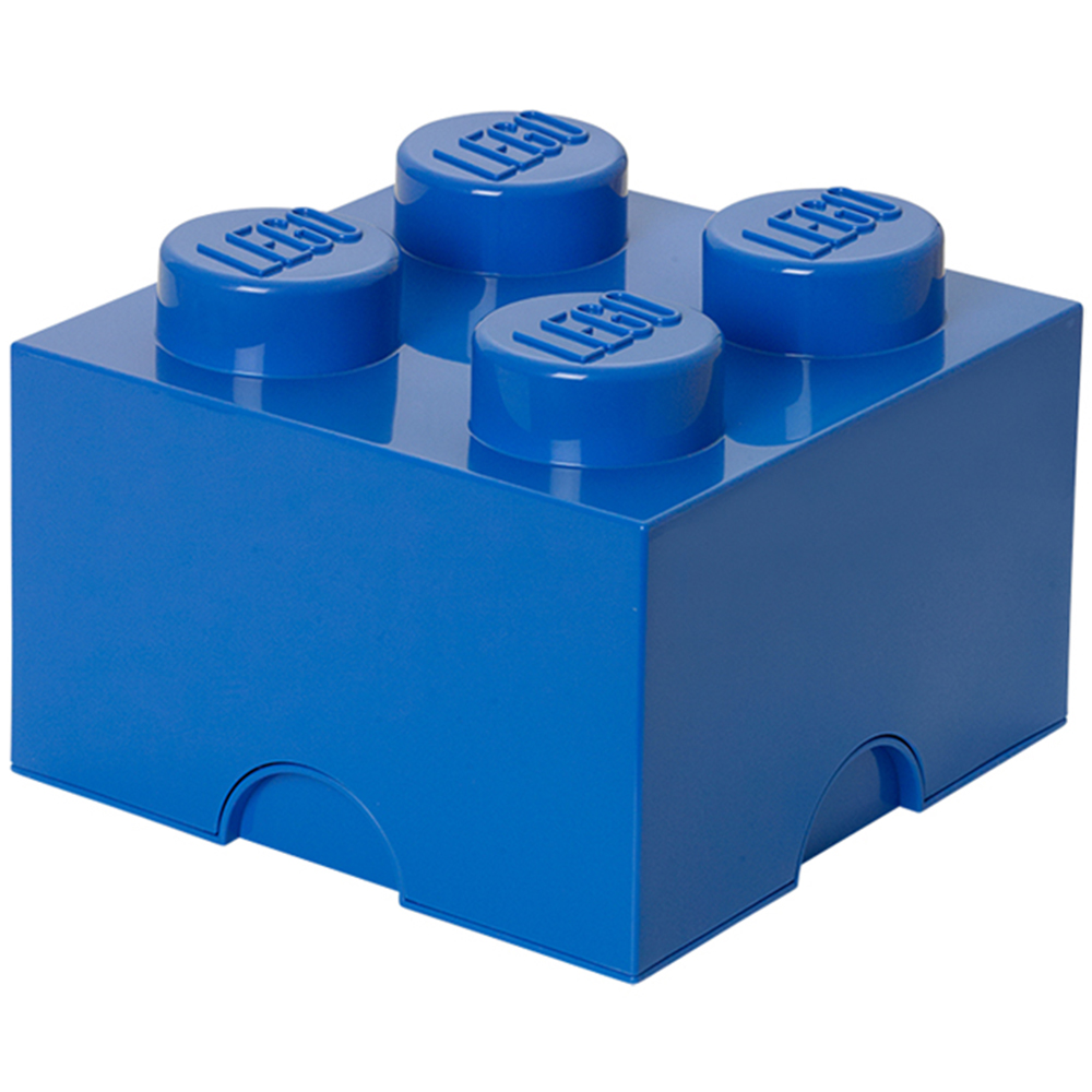 LEGO 4 Knobs Blue Storage Brick Image 2