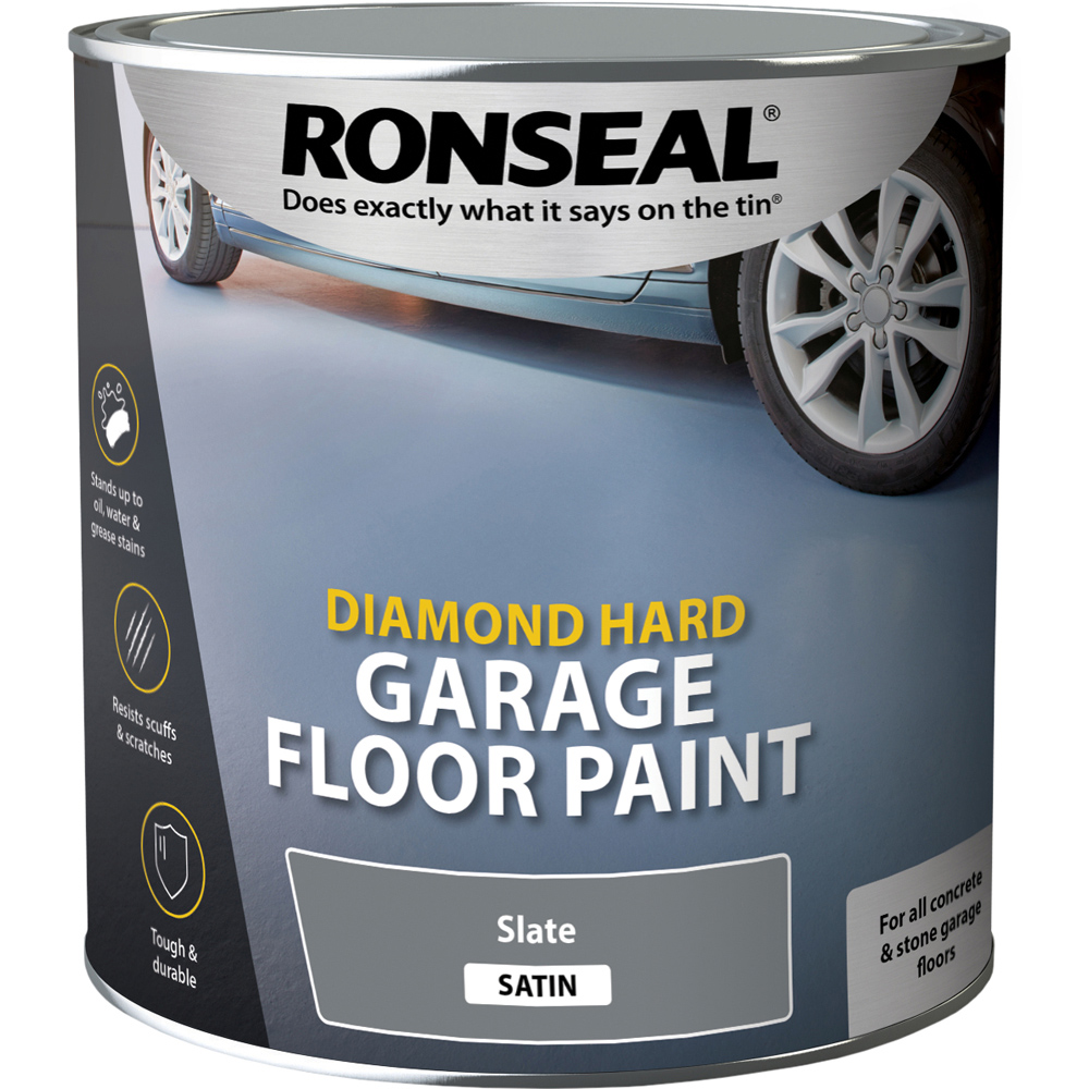 Ronseal Diamond Hard Slate Garage Floor Paint 2.5L Image 2