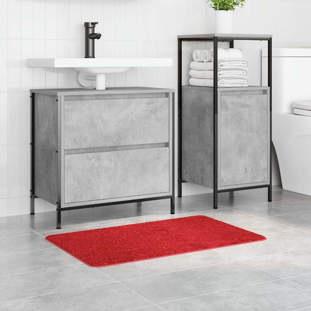 vidaXL Red Anti-Slip Bath Mat 50 x 80cm Image 2