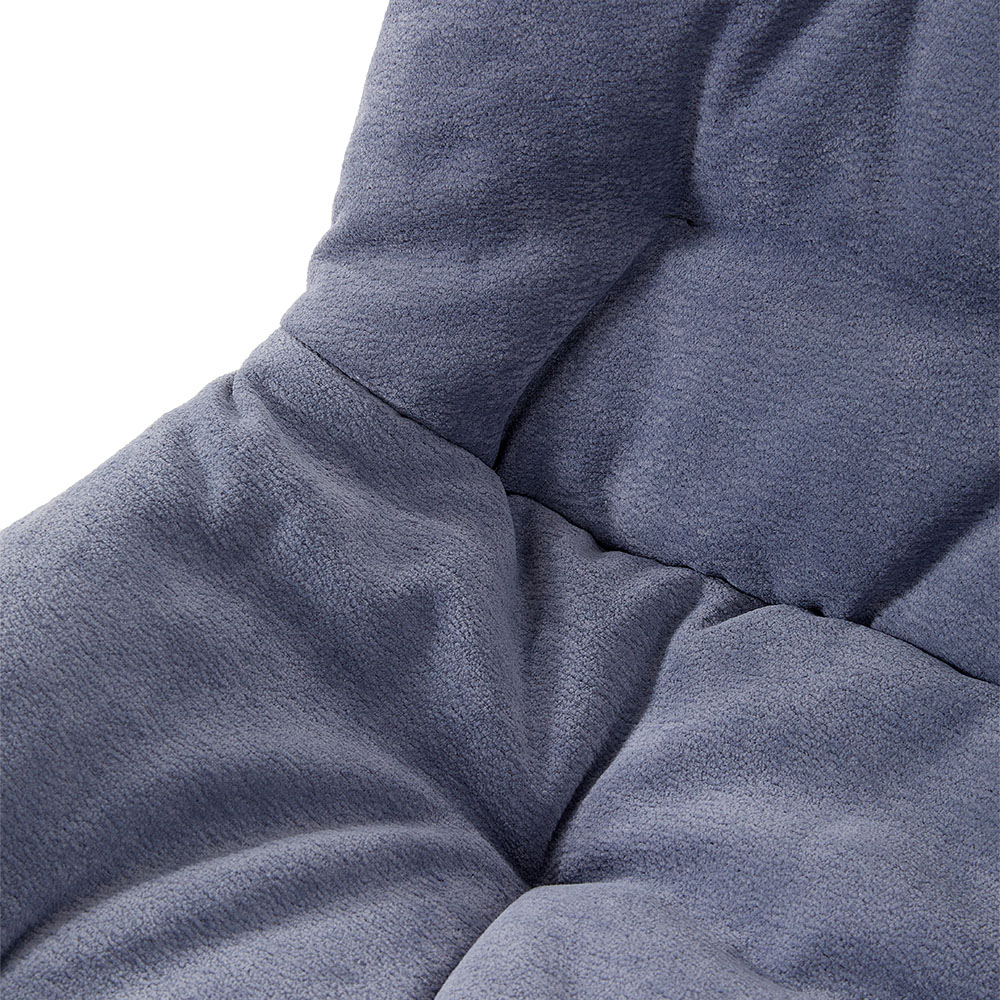 Living and Home Grey Teddy Fleece Dining Chair Image 6