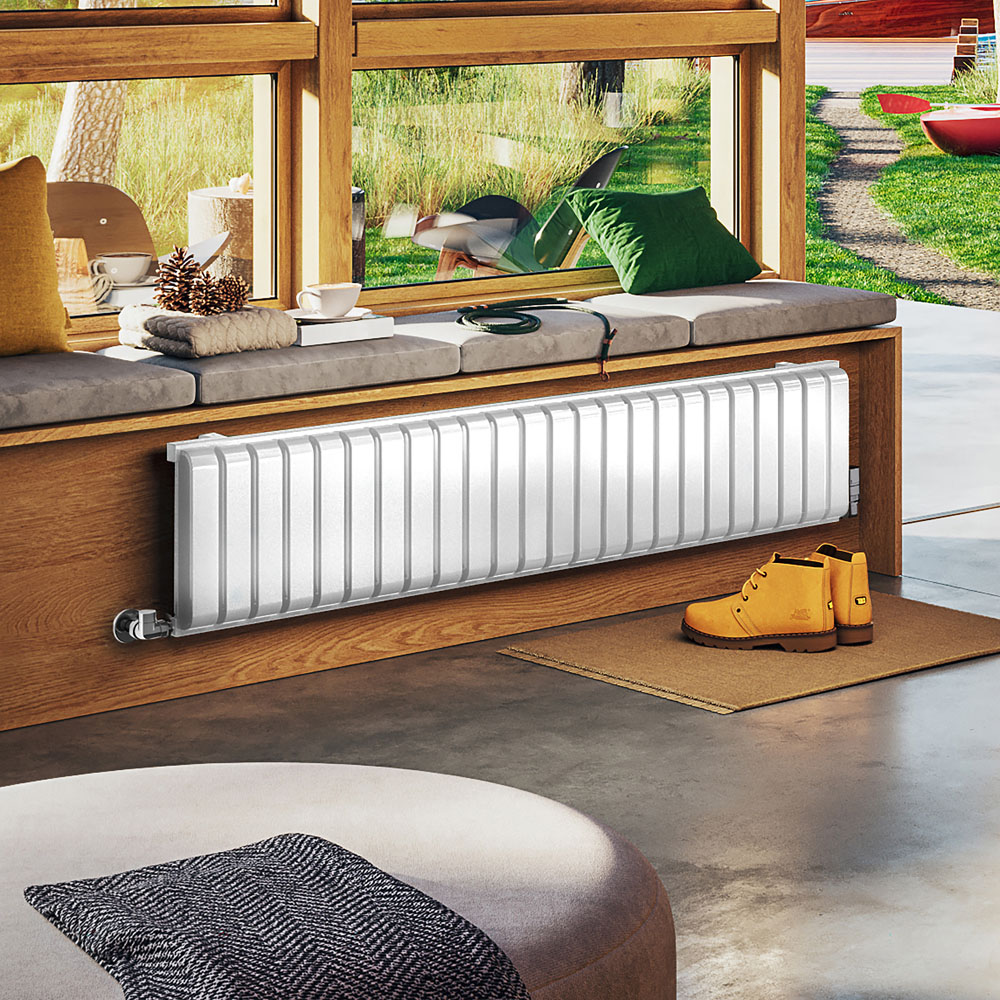 Terma Warp Room 3317 BTU Matt White Radiator 330 x 1565mm Image 2