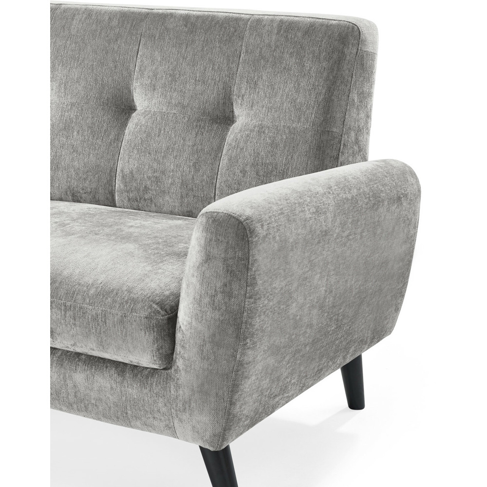 Julian Bowen Monza 3 Seater Dove Fabric Sofa Image 4