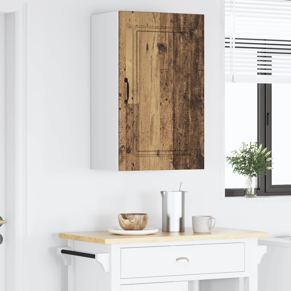 vidaXL Kalmar Single Door Old Wood Wall Kitchen Cabinet Image 9