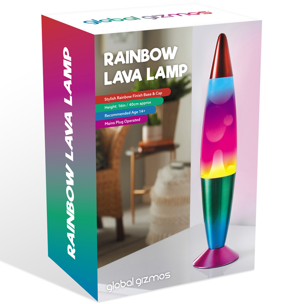 Global Gizmos Rainbow Lava Lamp 16 inch Image 3