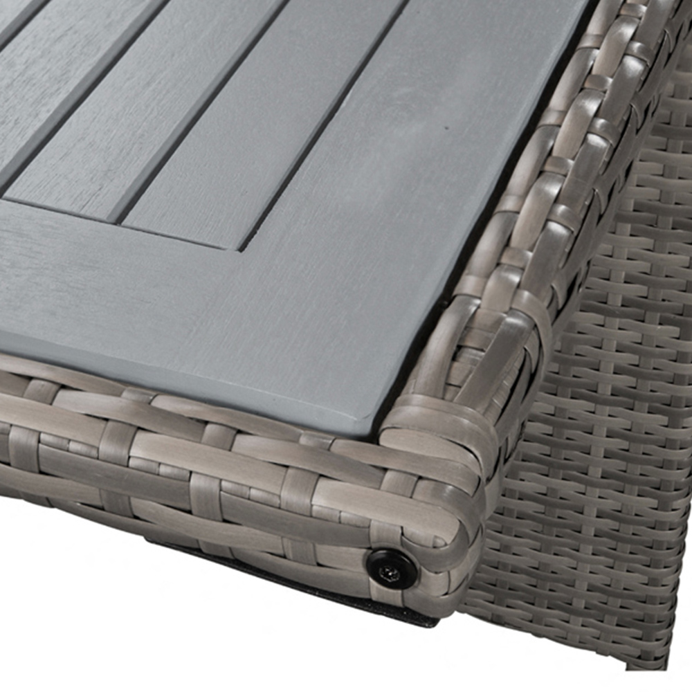 Home Detail Mekong 6 Seater Grey Rattan Garden Dining Set Image 8