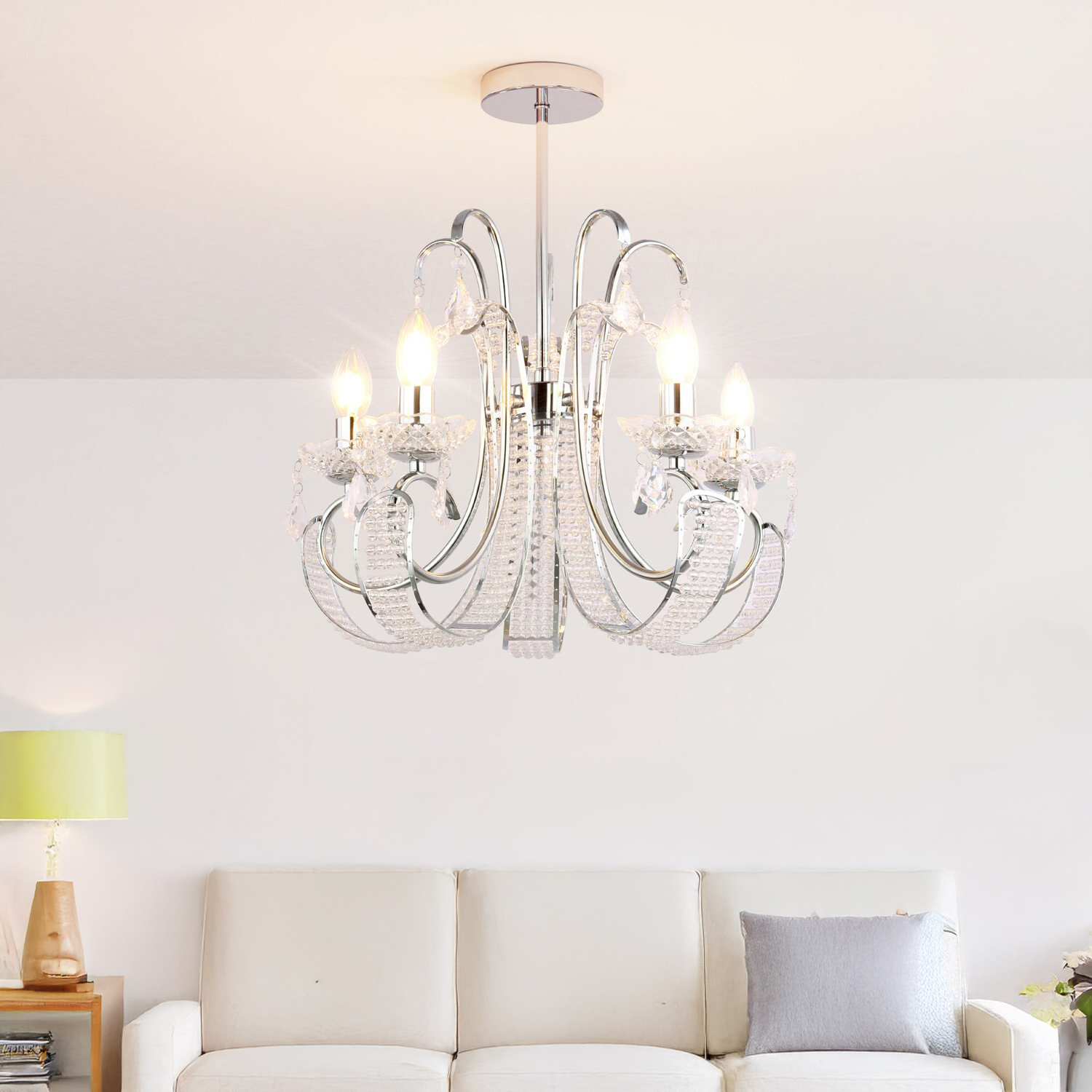 Malani Chandelier Chrome Image 2