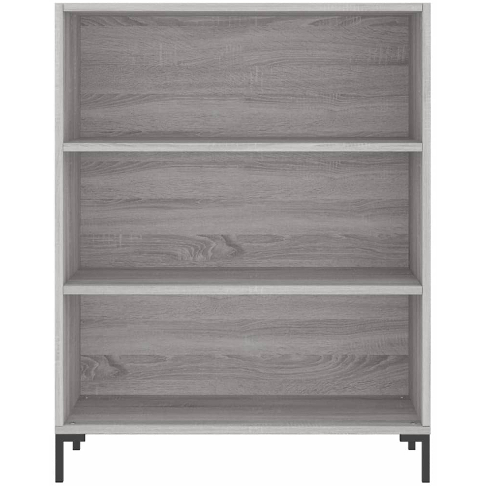 vidaXL 2 Door Grey Highboard Image 8