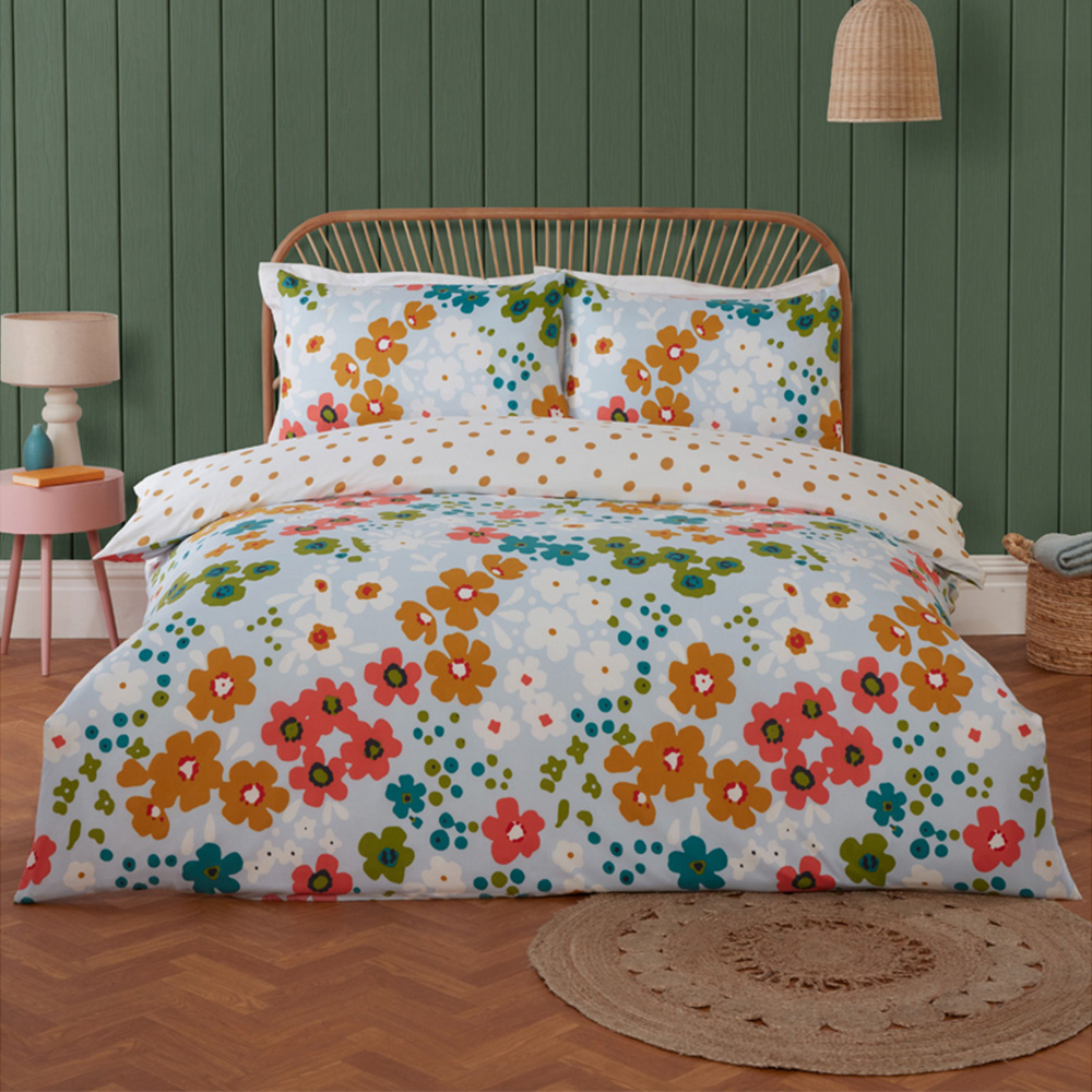 Rapport Home Single Betty Floral Polyester Reversible Duvet Cover Set Image 1