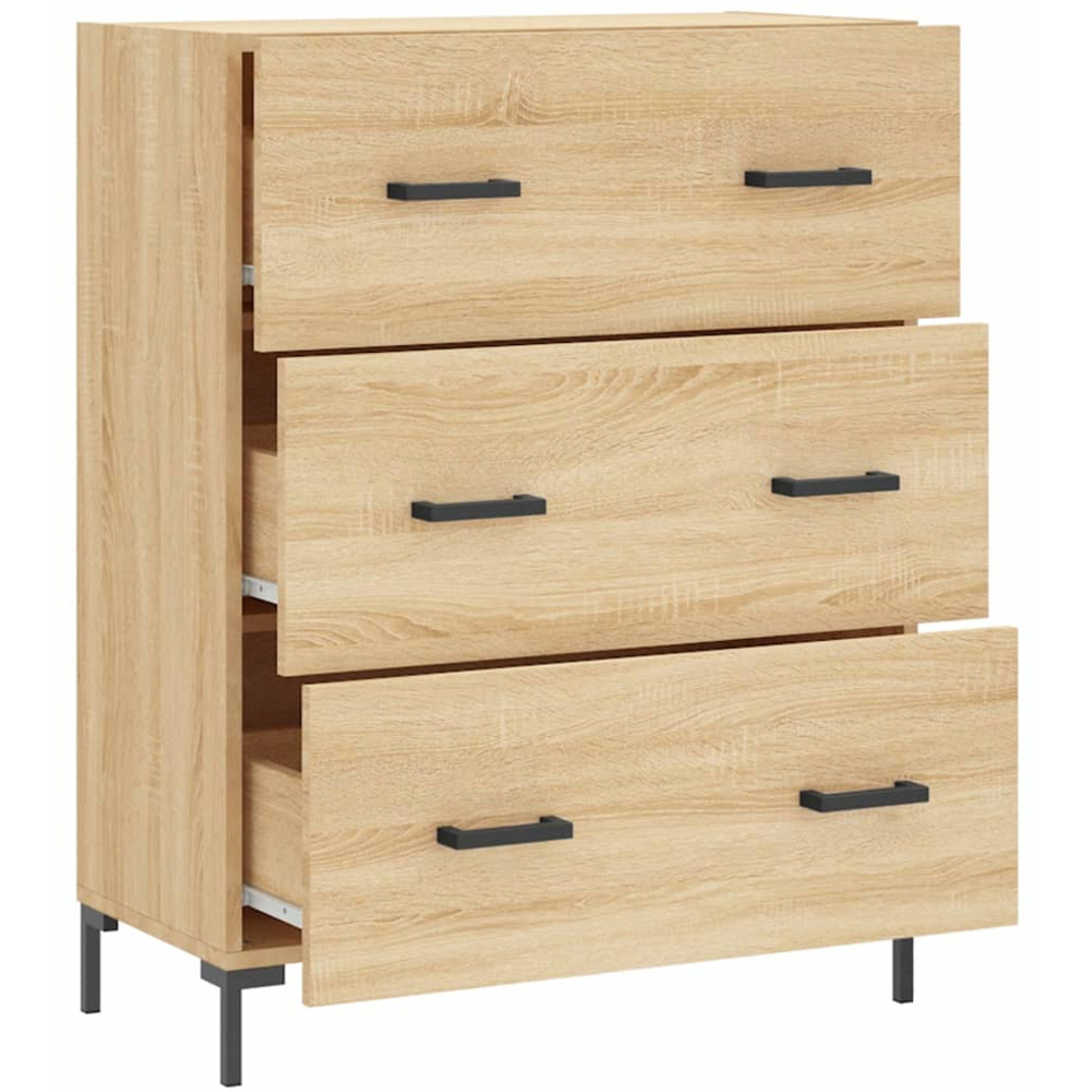 vidaXL 3 Drawer Sonoma Oak Highboard Image 6