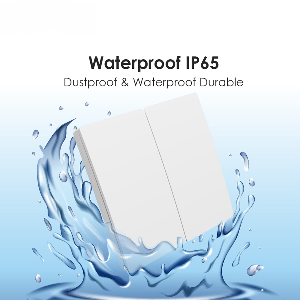 ENER-J ECO 2 Gang White Wireless Kinetic Switch and 2 500W RF Receiver Kit Image 2