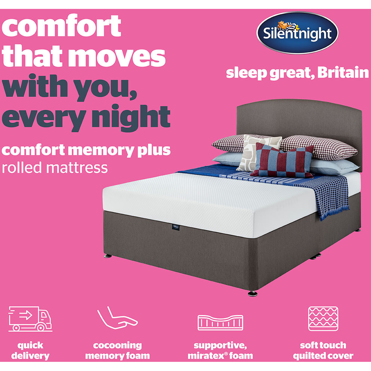 Silentnight Comfort Memory Plus Mattress Single Image 2