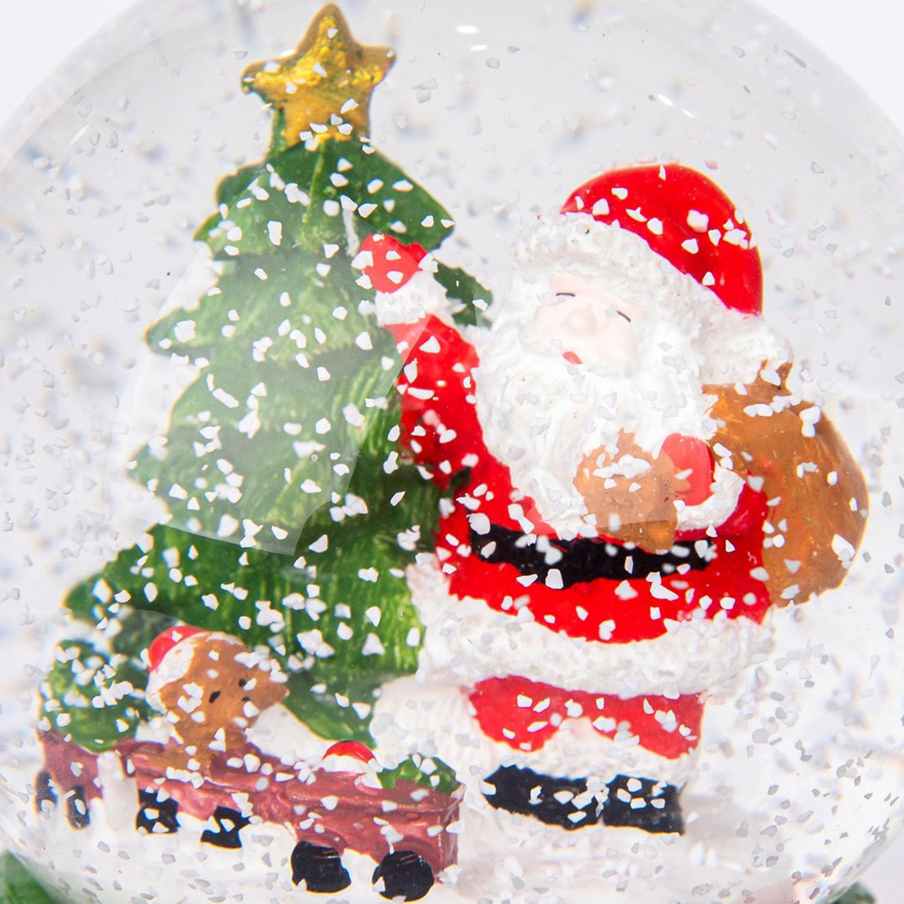Shatchi Musical Snowglobe Santa Scene Image 2