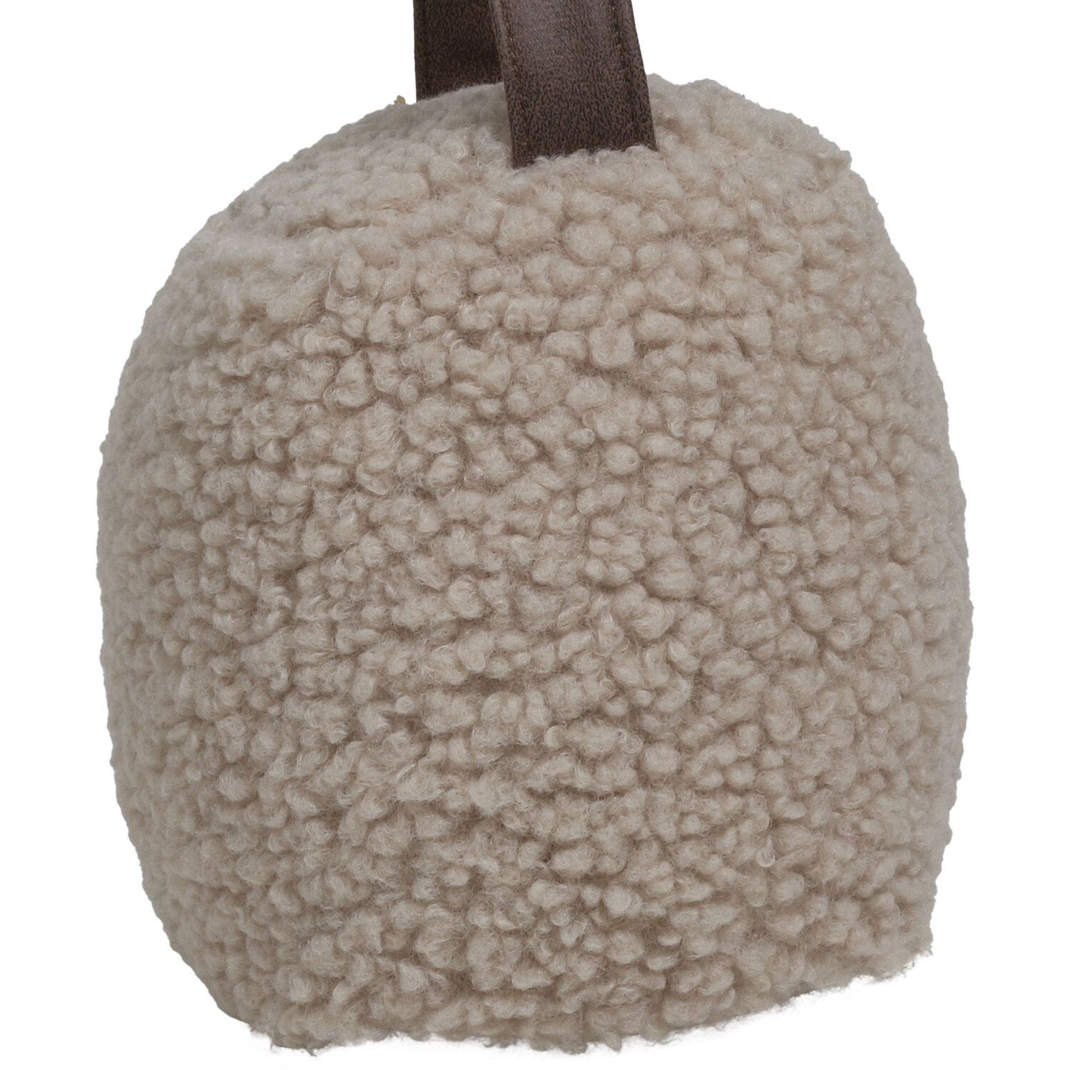 Margot Sherpa Doorstop - Grey Image 3