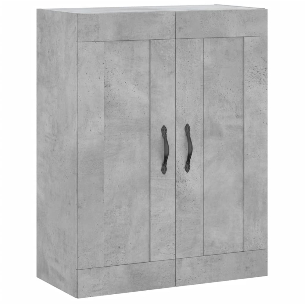 vidaXL 4 Door 2 Drawer Concrete Grey Highboard Image 5