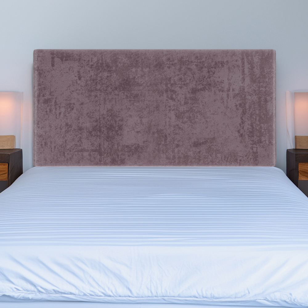 Bedmaster Double Mauve Naples Velvet Valencia Plain Headboard Image 1