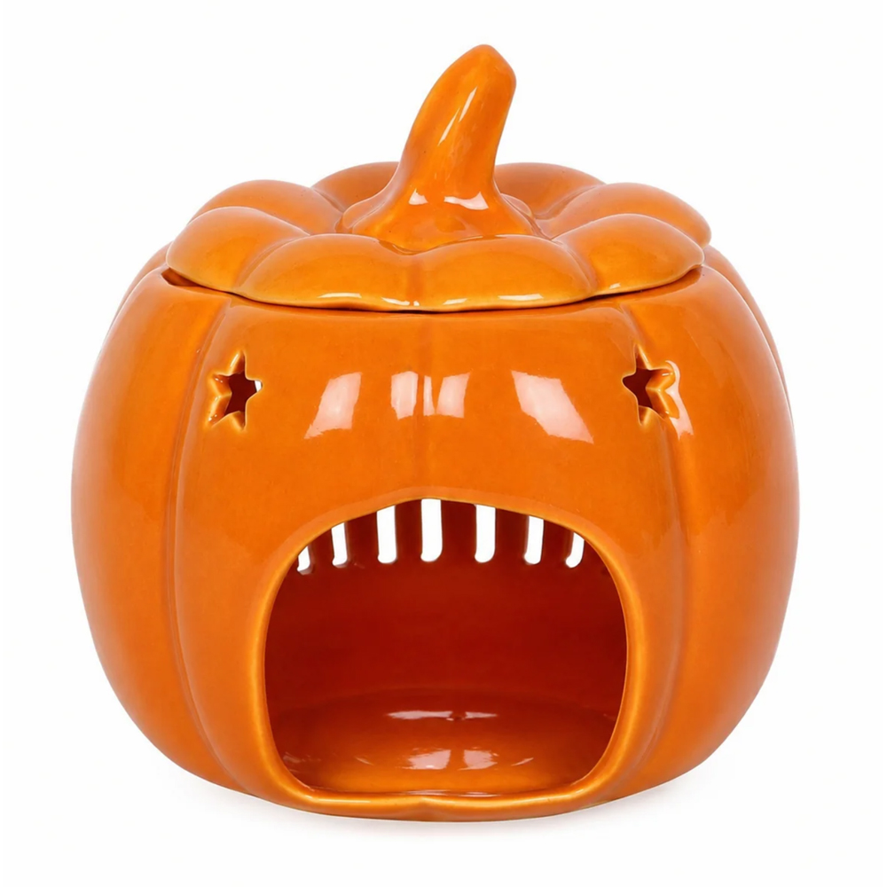 Marco Paul Hello Autumn Orange Pumpkin Ceramic Halloween Oil Burner and Wax Burner Image 3