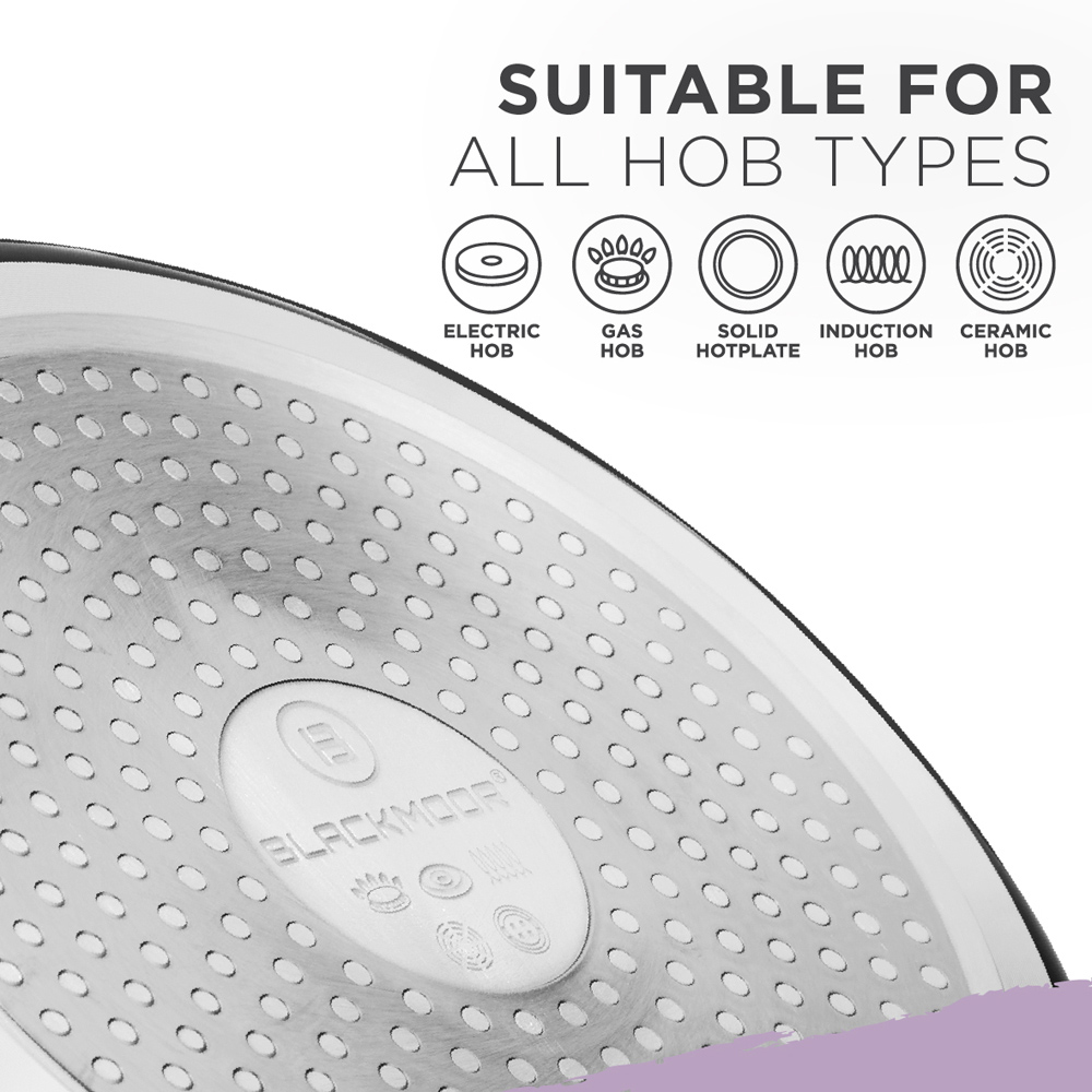 Blackmoor 20cm Black Ceramic Non-Stick Frying Pan Image 6