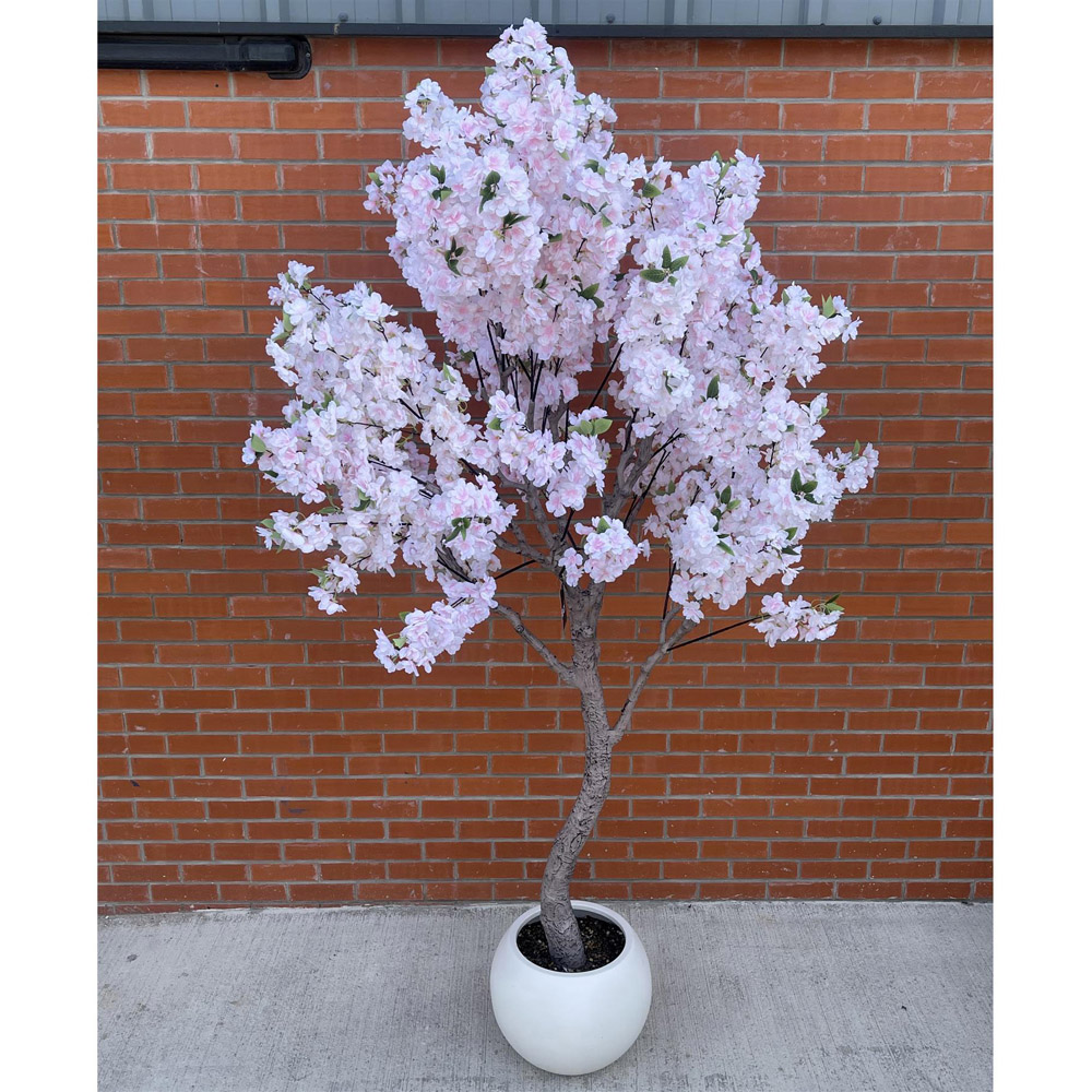 Leaf Cherry Blossom Artificial Tree in Pot 9ft Image 6