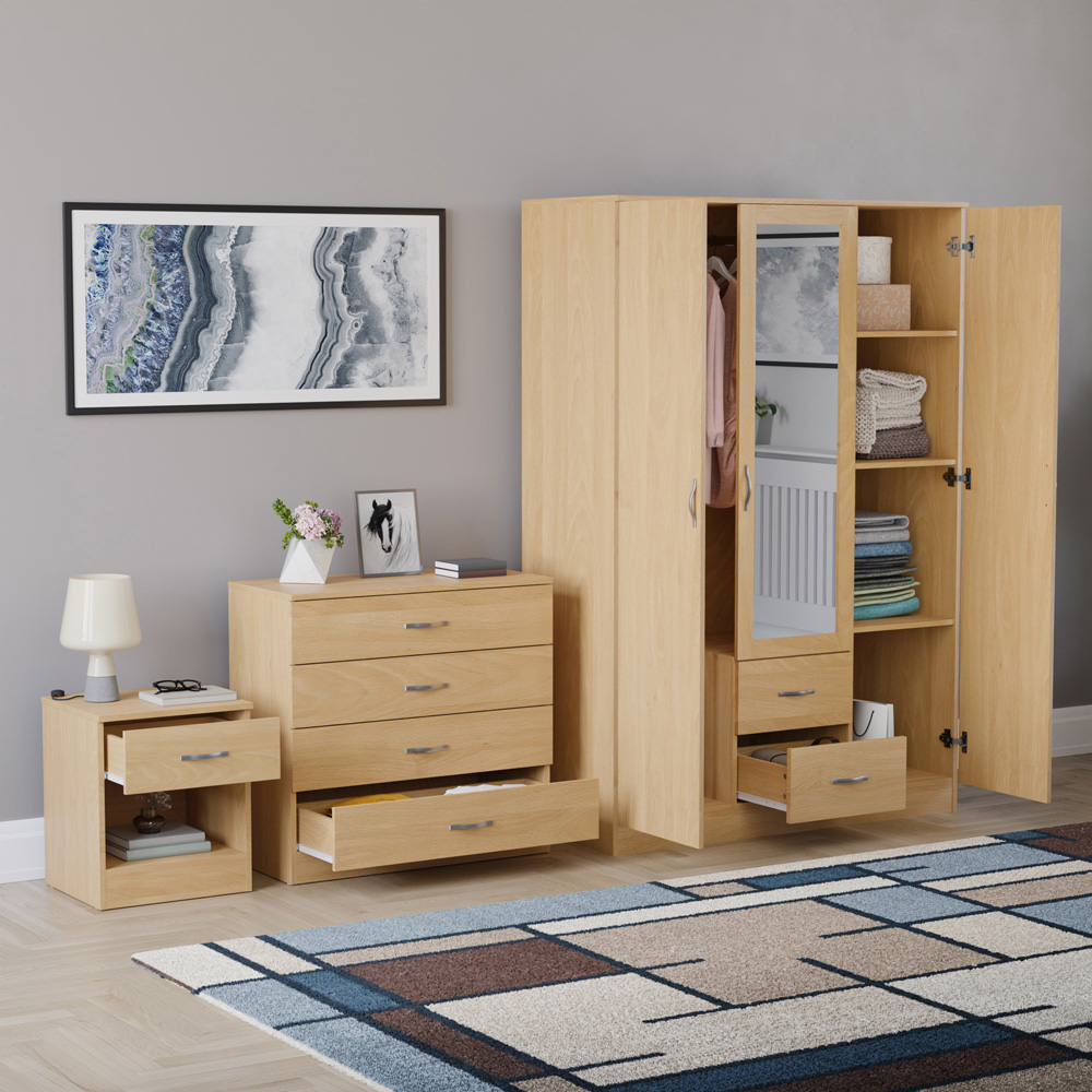 VIDA DESIGNS Riano Pine 3 Piece Bedroom Furniture Set Image 5