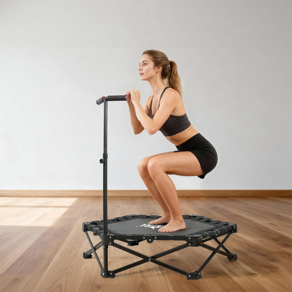 Spector Centra 42 inch Foldable Trampoline with Handrail Image 4
