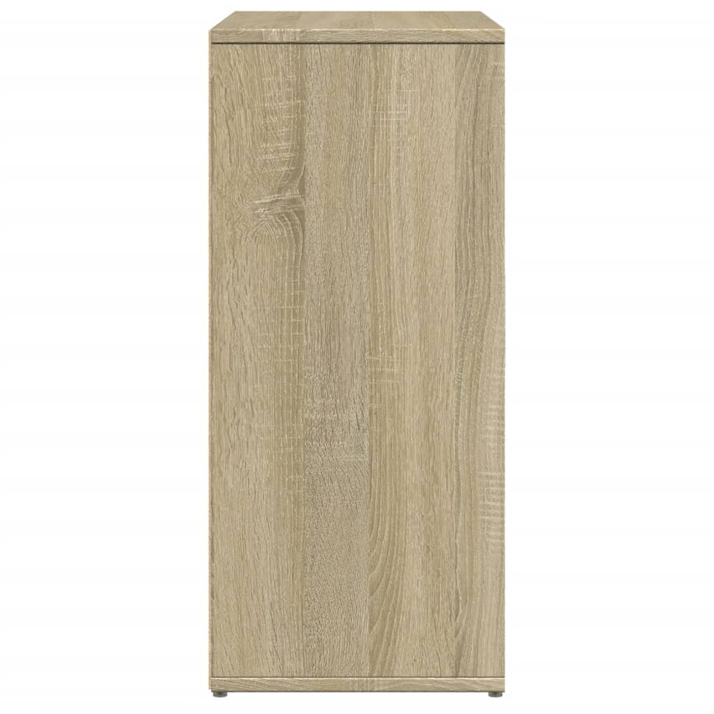 vidaXL Single Door 3 Drawer 2 Shelf Sonoma Oak Sideboard Image 5