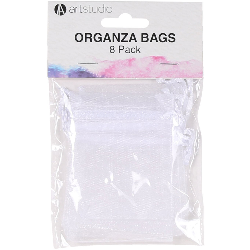 Pack of Eight Art Studio Organza Bags Image 2