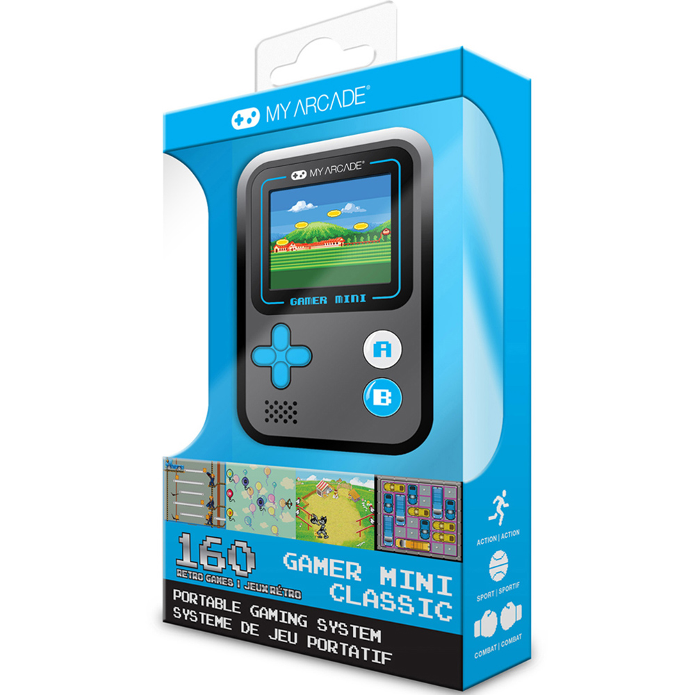 My Arcade 160 Game Black and Blue Gamer Mini Classic Gaming System Image 4
