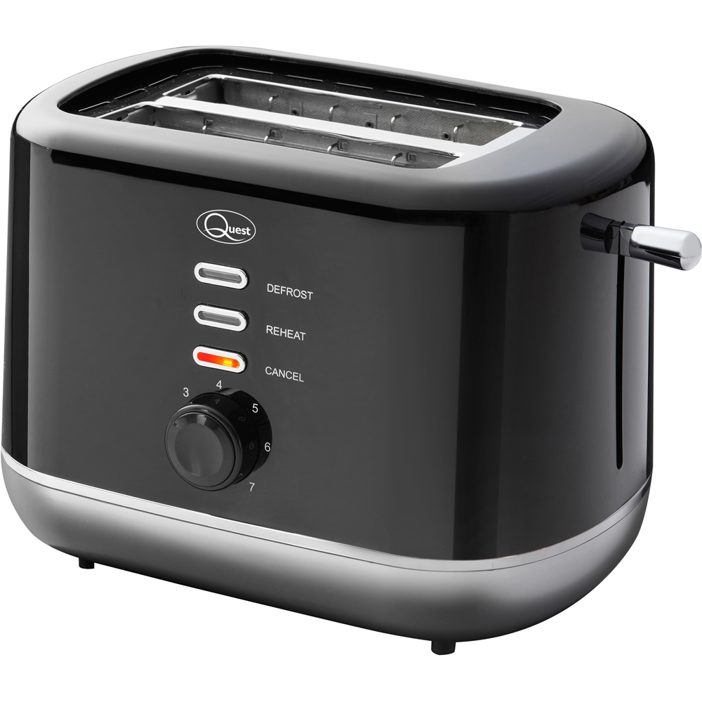 Benross Black and Silver 2 Slice Toaster Image 1