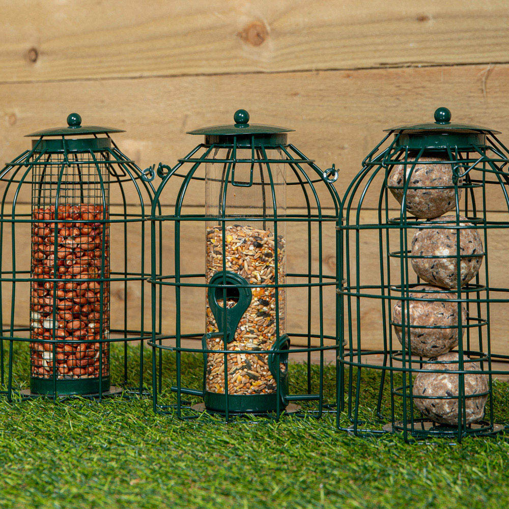 Samuel Alexander Hanging Nut Seed and Fat Ball Bird Feeder 3 Pack Image 2