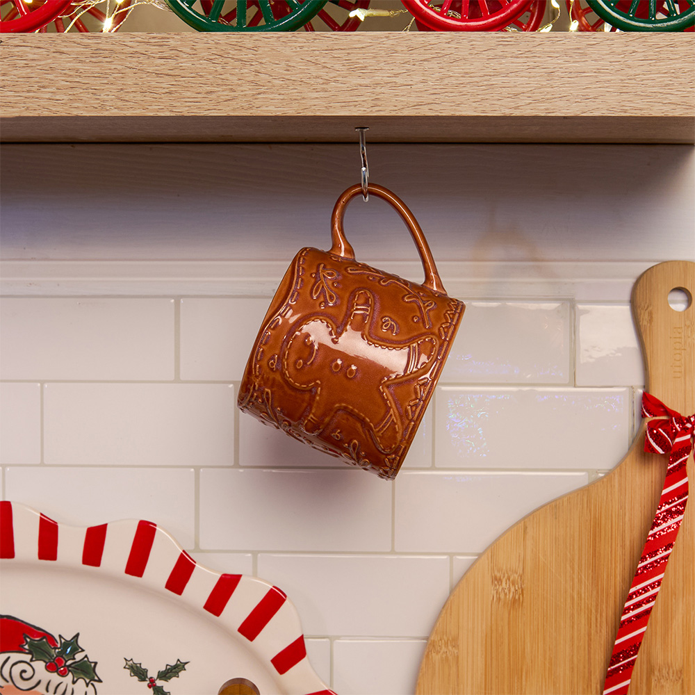 Gingerbread House or Man Embossed Mug Image 2