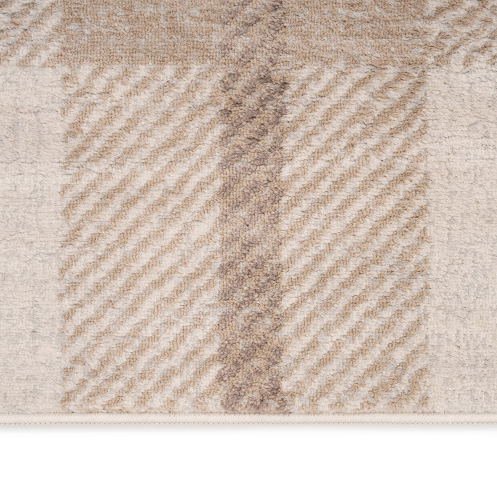 Kukoon Oscar Angus Cream Flat Tartan Plaid Rug 80 x 150cm Image 4