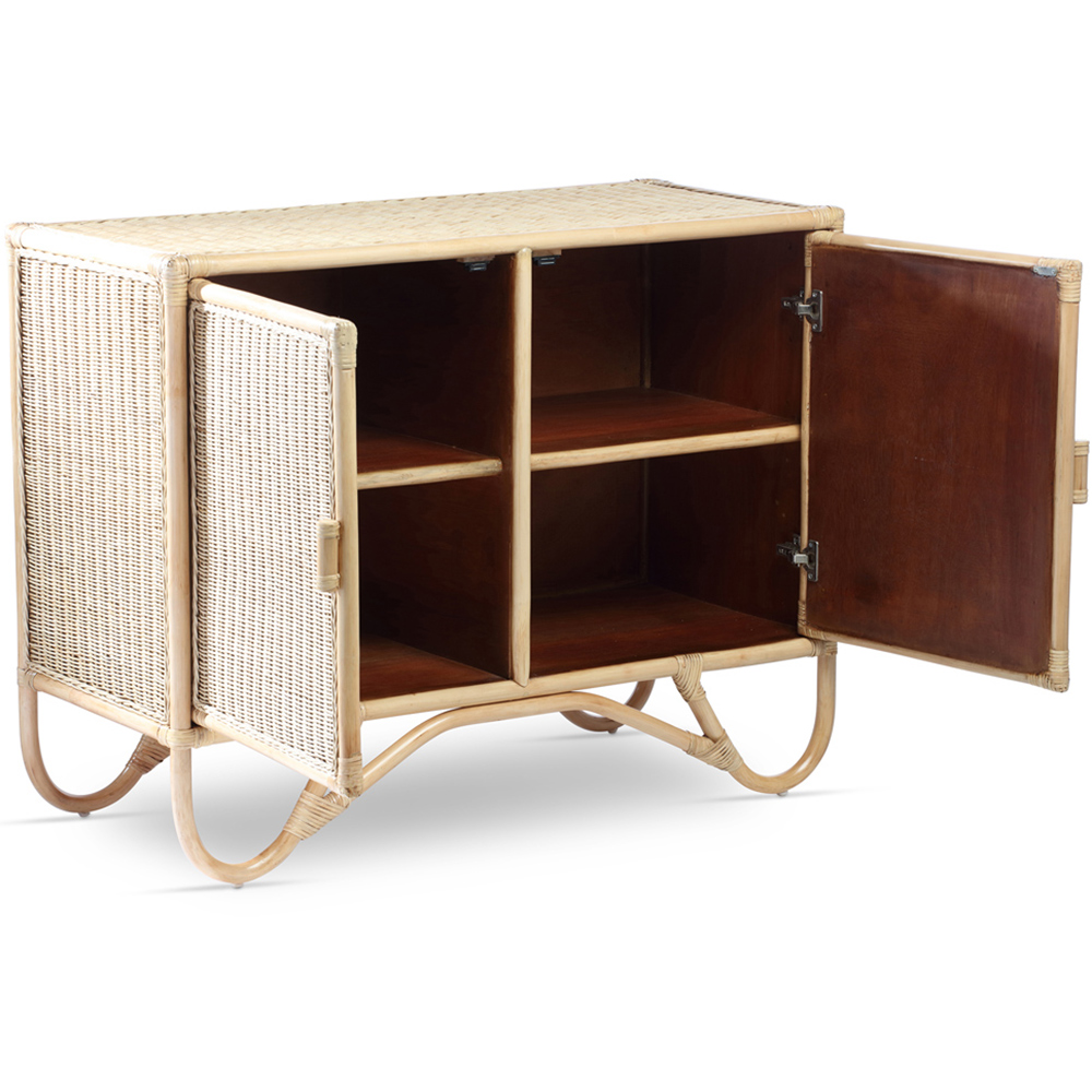 Desser 2 Door Natural Rattan Sideboard Image 3