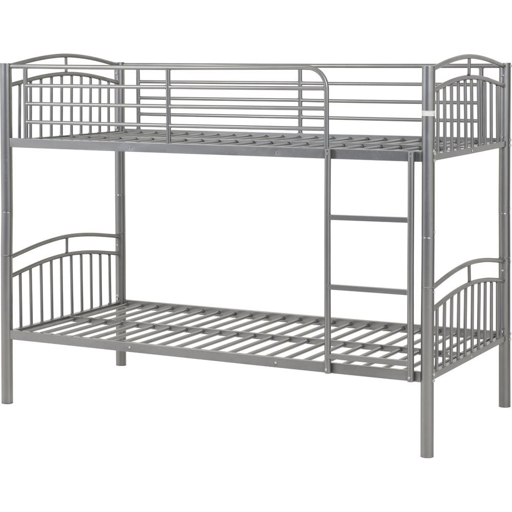 Seconique Ventura Single Sleeper Silver Bunk Bed Image 2