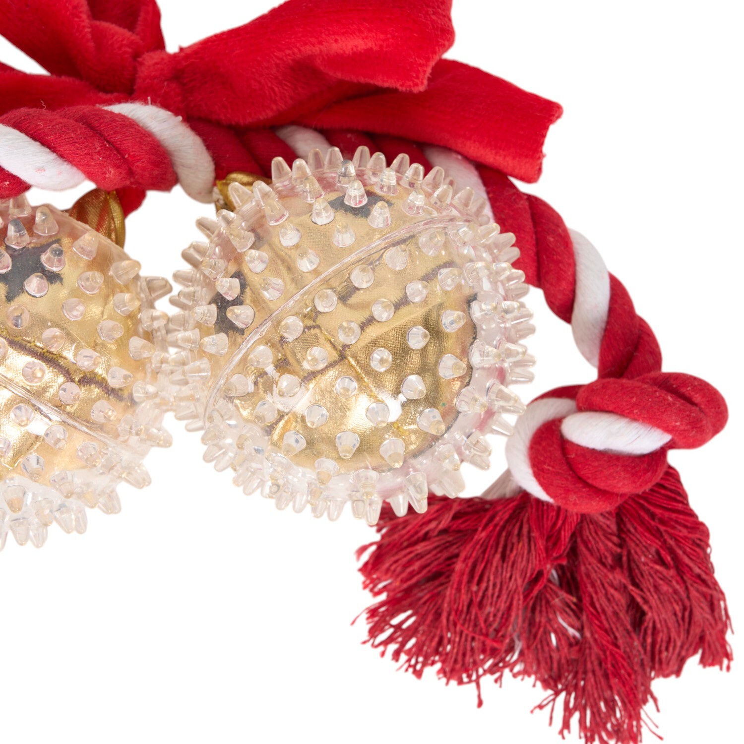 Festive Rope Dog Toy Red Image 3