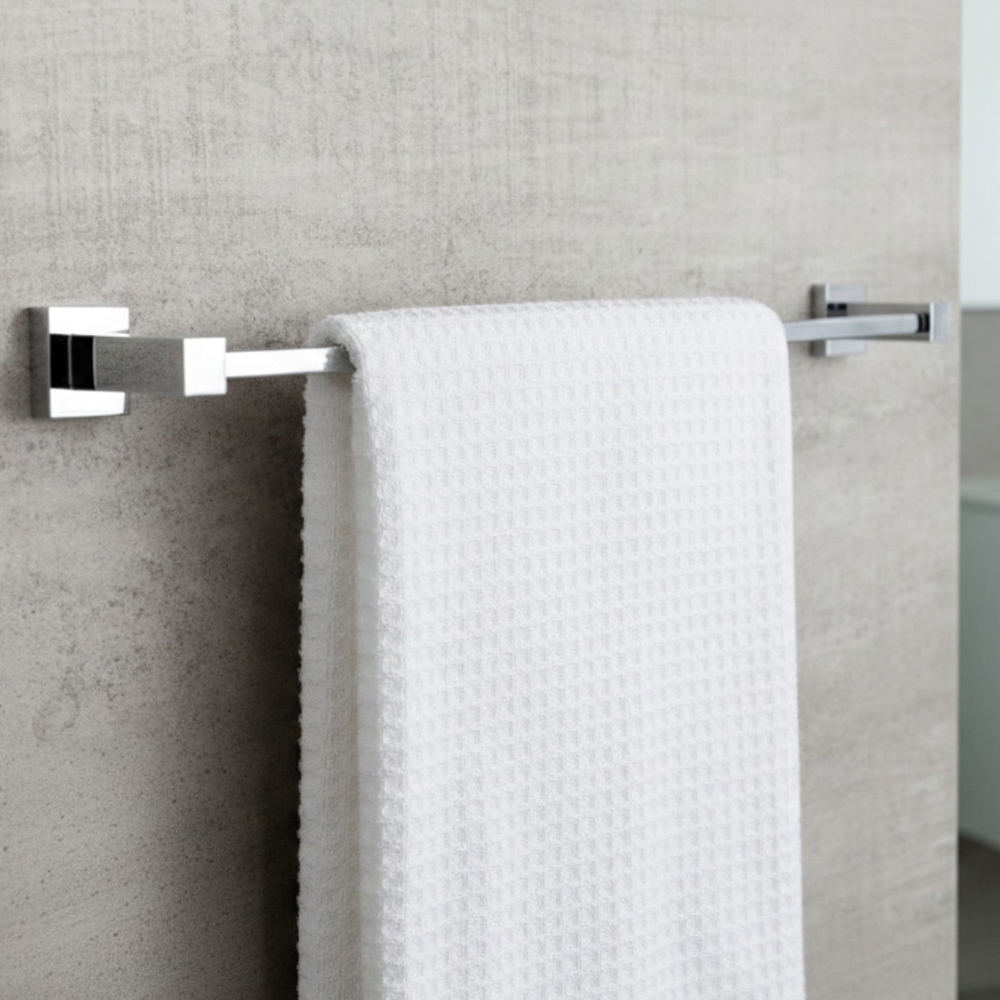 Go Bathrooms Froma Chrome Wall Mounted Towel Rail 600mm Image 2