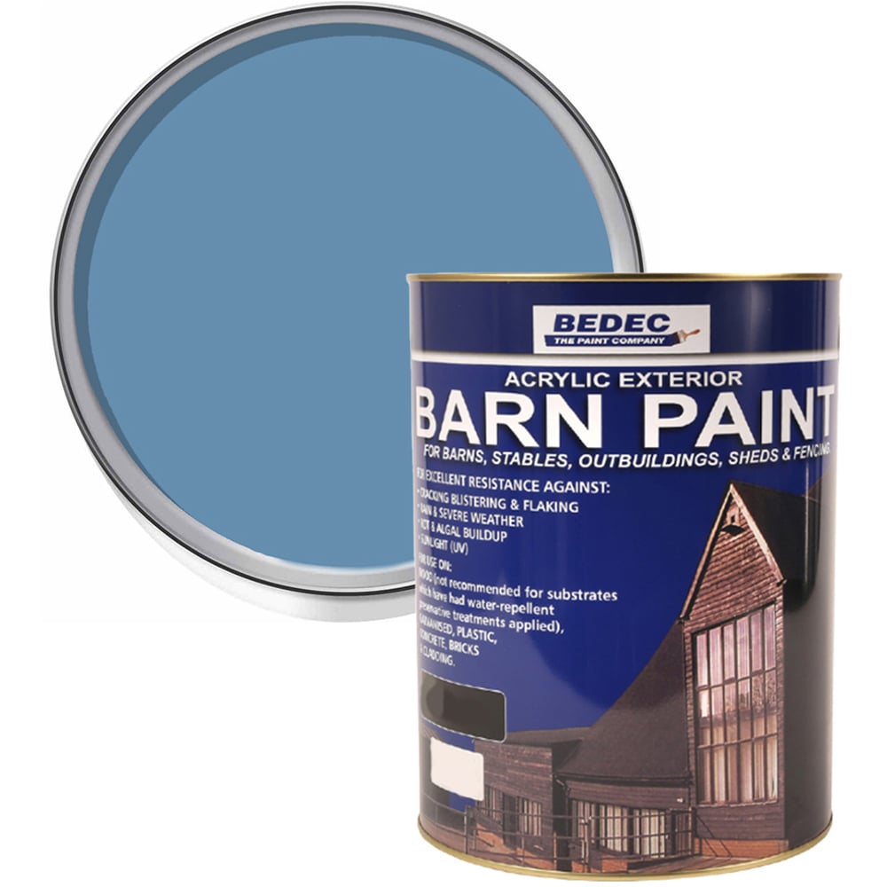 Bedec Eucalyptus Semi Gloss Barn Paint 5L Image 1