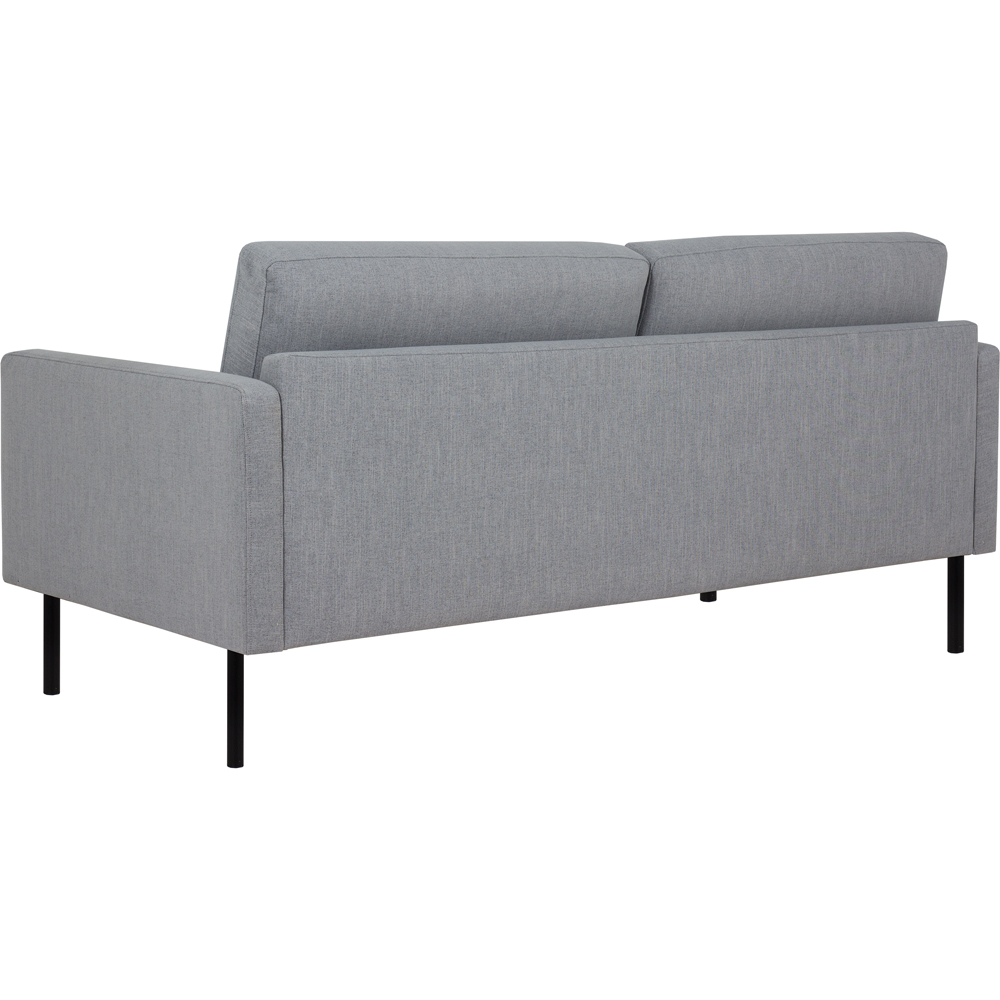 Florence Larvik 2.5 Seater Grey Sofa with Black Legs Image 4