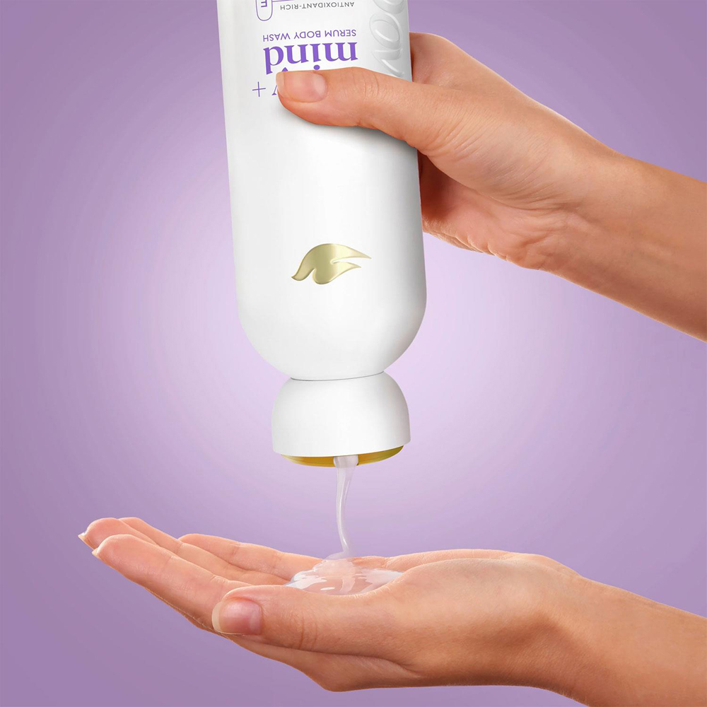 Dove Body+Mind French Lavender and Oat Milk Vitamin E Serum Body Wash 350ml 6 Pack Image 6
