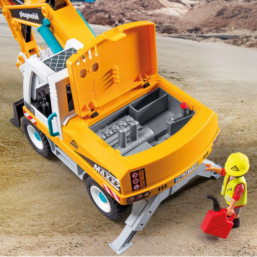 Playmobil Action Heroes Large Excavator Playset Image 6