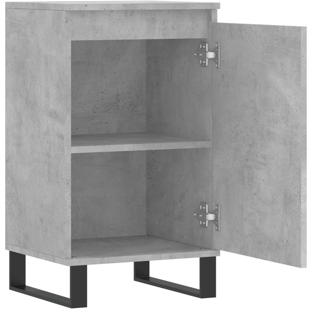 vidaXL Single Door Concrete Grey Sideboard Image 6