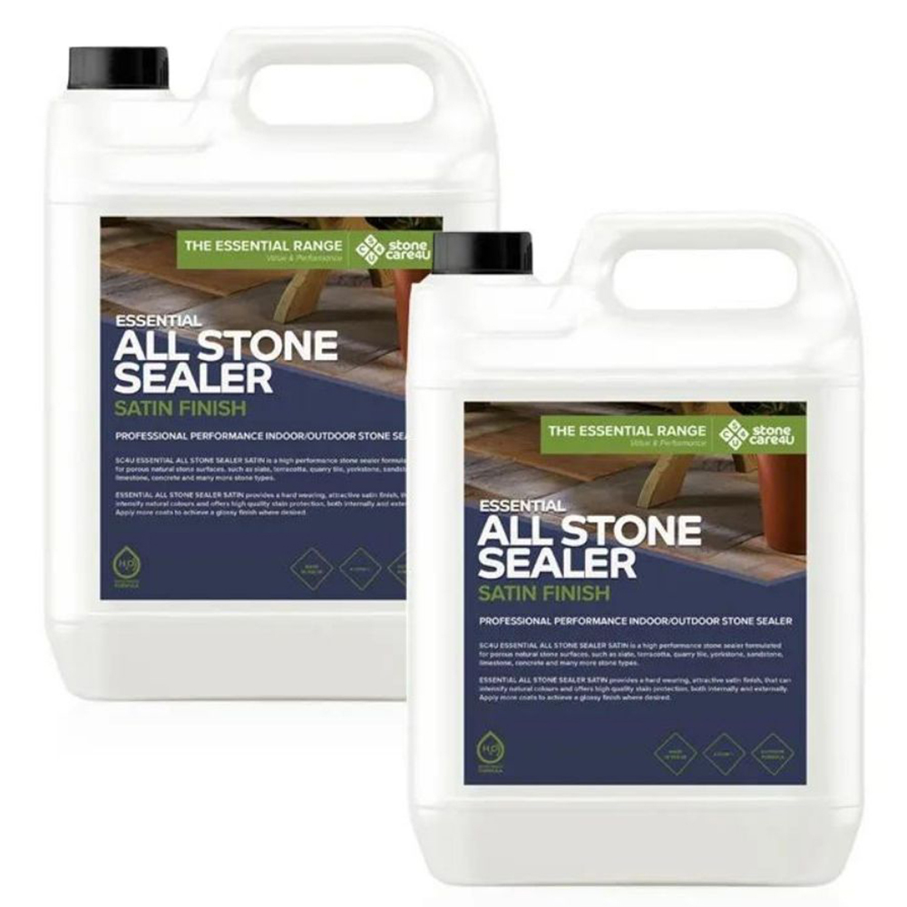 StoneCare4U Essential Satin Finish All Stone Sealer 5L 2 Pack Image 1