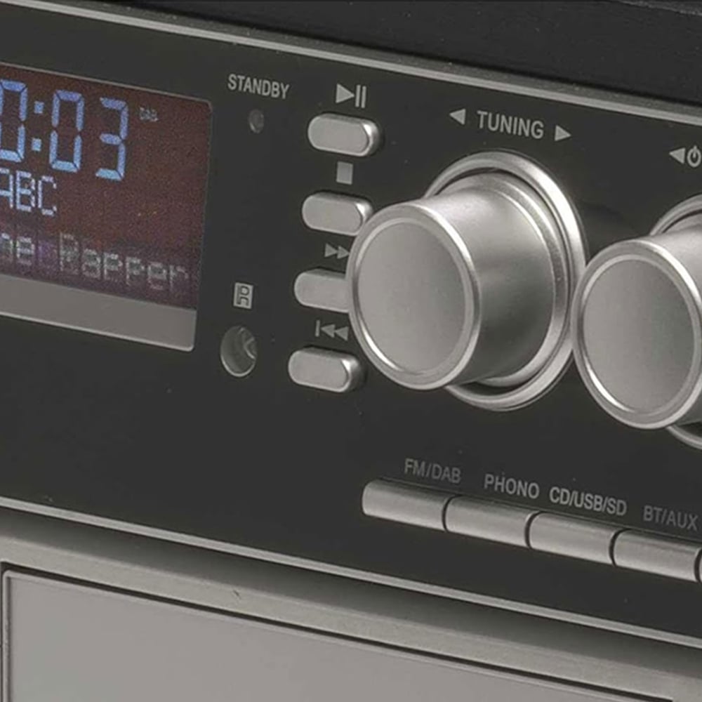 Denver MRD-166 DAB and DAB+ Record Player Turntable HiFi with USB Recording Image 4