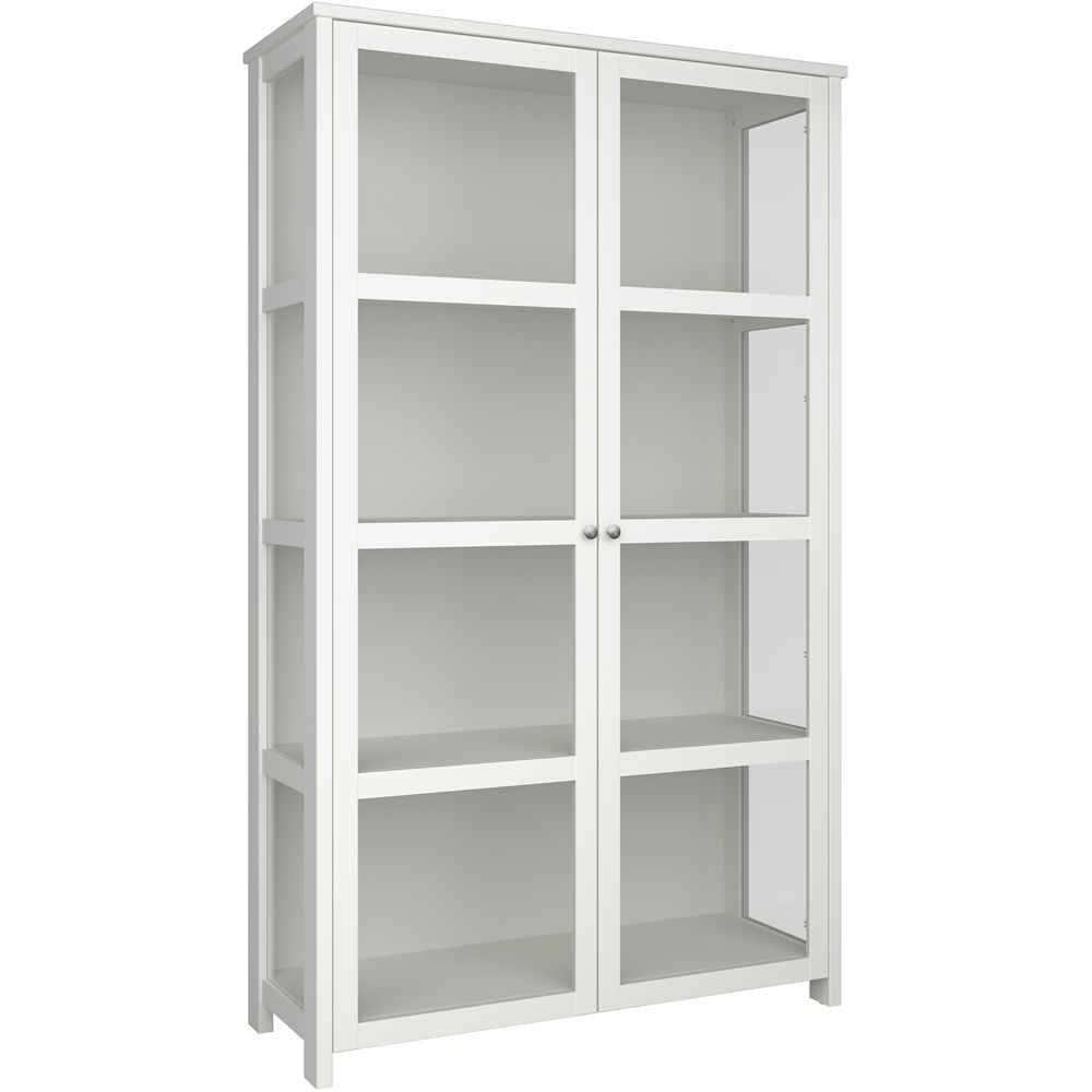 Florence Excellent 2 Door Pure White Display Cabinet Image 2