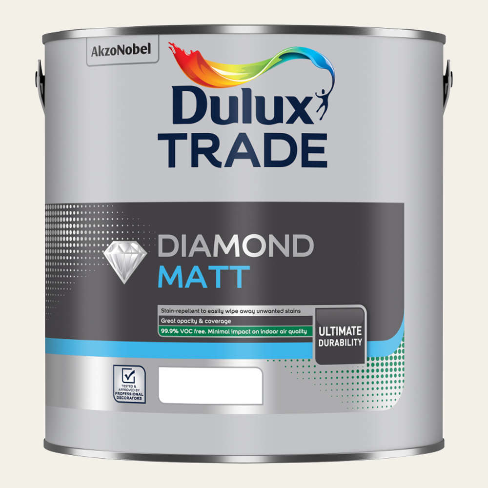 Dulux Trade Timeless Walls and Ceilings Diamond Matt Paint 2.5L Image 2