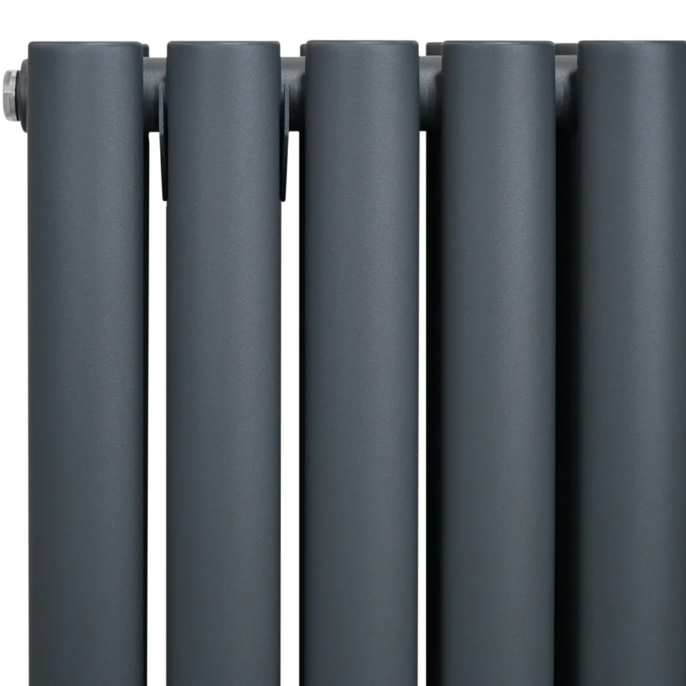 Monster Shop 4562BTU Anthracite Grey Oval Column Radiator 600 x 1020mm Image 4
