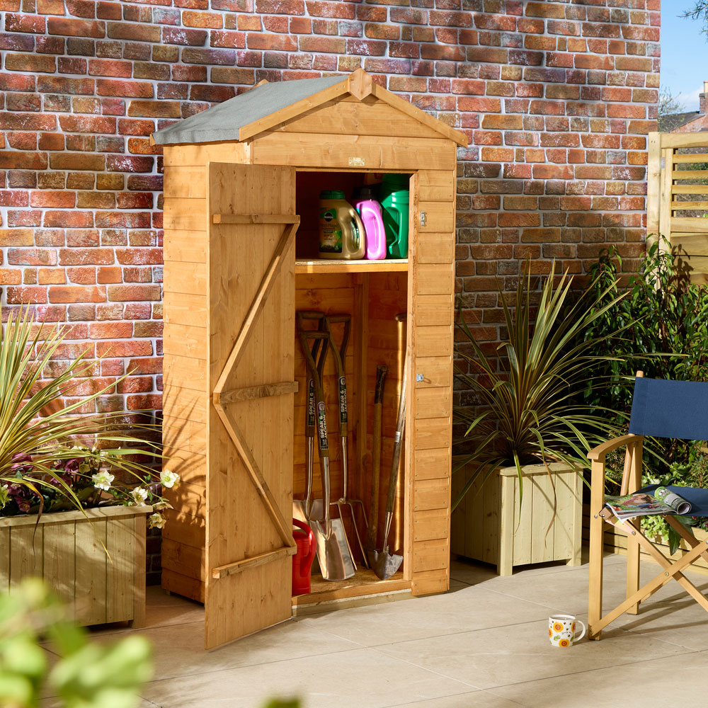 Rowlinson Shiplap 3 x 2ft Tall Apex Garden Storage Shed Image 3